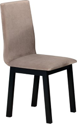 HEDVIKA 5 jídelní židle (HUGO 5) nohy černá/ látka světle hnědá č.19X (DM) - kolekce "DRE" (K150-Z)