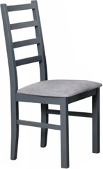 NIEL 8 - jídelní židle (NILO 8) - grafitová dřevo/nová látka sv. šedá č.1B=Soro 90 (1X***)- kolekce "DRE" (K150-E)