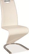 H-090 židle bílá eco kůže/chrom  (H090B) kolekce (S) (K150-E)
