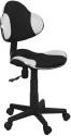 Q-G2 - kancelářská židle (dětská) černá/bílá (OBRQG2CZB) kolekce "S" (K150-E)