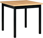 MAXMILIÁN 9 (MAX 9)- jídelní stůl - lamino Dub grandson/nohy+podstava černá - kolekce "DRE" (K150-E)