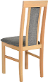 NIEL 2 - jídelní židle (NILO 2) - dub grandson / NOVÁ LÁTKA šedá č. 1B=Soro 90 (8***) - kolekce "DRE" (K150-E)