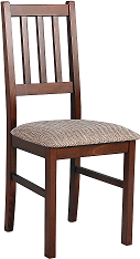 BOSANOVA 4 (BOSS 4) jídelní židle ořech/látka světle hnědá žinylka č.2*** (DM)- kolekce "DRE" (K150)