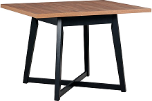 OTAVA 1L (OTTO 1L) - jídelní stůl rozkládací - lamino dub sterling / nohy dřevo černá - kolekce "DRE" (K150-E)