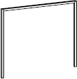 LUKAS č.769 lišta k orámování skříně š. 270- barva D03-lamino Bílá (Vegas=1balík) (WIM) (K150-Z)
