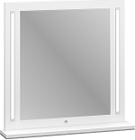 MELISA  ZRCADLO 02 S OSVĚTLENÍM,lamino BÍLÁ/ zrcadlo (ML) (MIRROR 02=1BALÍK) (K150-E)NOVINKA