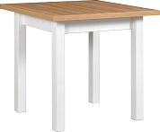 MAXMILIÁN 8 - jídelní stůl rozkládací (MAX 8)  lamino Dub grandson / noha bílá dřevo - kolekce "DRE" (K150-Z)