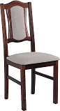 BOSANOVA 6 (BOSS 6)- jídelní židle dřevo Ořech/ látka sv.hnědábč.5 kolekce "DRE" (K150-E)
