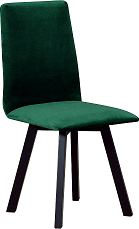 HEDVIKA 2 jídelní židle (LUNA 2) nohy černá/ látka tmavě zelená č.23X (DM) - kolekce "DRE" (K150-Z)