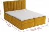 Čalouněná postel LUCINI BOX 180x200, s úložným prostorem, Bluvel 85