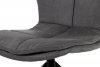 Jídelní židle HC-710 GREY3, šedá látka "COWBOY", kov černá
