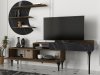 Televizní stolek s policí CAMUS ořech/marble