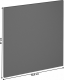 Dvířka na myčku LANGEN 60 s panelem, šedý mat