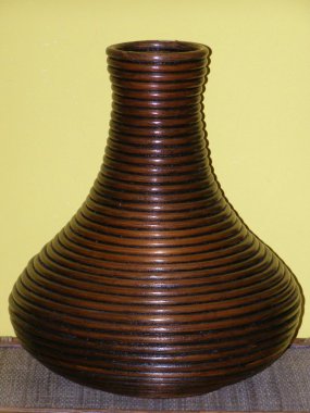 ratanová váza V2 - tmavá