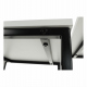 Konferenční stolek KASTLER TYP 3, set 3 kusů, bílá matná/černá