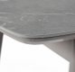 Rozkládací jídelní stůl  HT-400M GREY, keramická deska šedý mramor