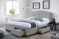 Čalouněná postel ELECTRA 180x200, s úložným prostorem, šedá