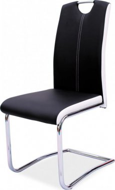 H-341- jídelní židle(H341C) eco černá/bílá kolekce (S)*** POSLEDNÍ AKČNÍ KUS
