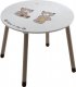 Dětský stolek, čokoládová / bílá, PUFF 234550