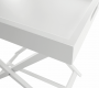 Servírovací stolek, bílá, PATROL
