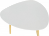 Odkládací stolek TAVAS, bílá/přírodní dřevo