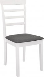 Dřevěná jídelní židle VILLACH bílá/šedá