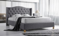 Čalouněná postel ASPEN 140x200, šedá