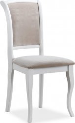 Designová jídelní židle MN-SC bílá/béžová