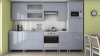 Horní kuchyňská skříňka Natanya KL601D1W výklopná, šedý lesk/sklo