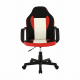 Kancelářská židle MALIK NEW, černá/červená/béžová