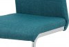 Pohupovací jídelní židle DCH-455 BLUE2, modrá látka/chrom