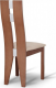 Dřevěná jídelní židle BONA NEW, béžová látka/třešeň