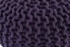 Pletený taburet GOBI TYP 2, fialová bavlna