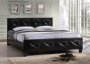 Čalouněná postel CARISA 160x200, černá
