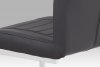 Jídelní židle HC-375 GREY, koženka šedá / chrom