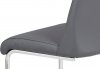 Jídelní židle HC-701 GREY, koženka šedá / chrom