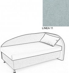 Čalouněná postel AVA NAVI, s úložným prostorem, 120x200, pravá, LINEA 11