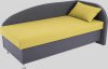 Čalouněná postel AVA NAVI, s úložným prostorem, 90x200, pravá, LONDON 308