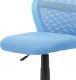 Dětská židle KA-V101 BLUE, modrá MESH, ekokůže/černý plast