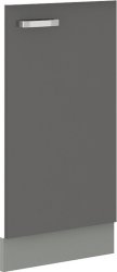 Kuchyňská dvířka Garid ZM 713x446 šedý lesk/šedá