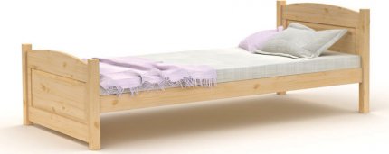 Masivní postel L800, 90×200, borovice