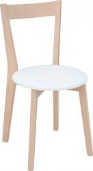 židle  IKKA dub sonoma/bílá   (TX069/TK1089 - Eco soft 1 white-ekokůže)
