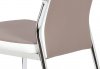 Jídelní židle AC-1693 LAN, ekokůže lanýž, bílá
