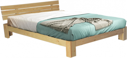 Masivní postel ALPERA 160x200, přírodní