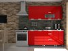 Kuchyňská linka Timothy RLG 180 cm, červený lesk