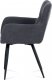 Jídelní židle HC-225 GREY2, šedá látka, kov černý mat