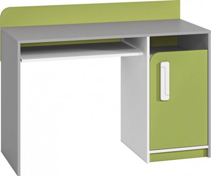 Dětský psací stůl VILLOSA šedá/bílá/zelená