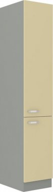 Kuchyňská skříňka Karpo 40-DK-210-2F krémový lesk/šedá