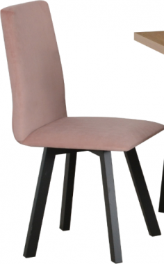 HEDVIKA 2 jídelní židle (LUNA 2) nohy Černá / nová látka starorůžová č.20 (19) - Nosnost 120kg, kolekce "DRE" (K150-Z)