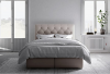 Čalouněná postel ESHLY 180x200, s úložným prostorem, béžová